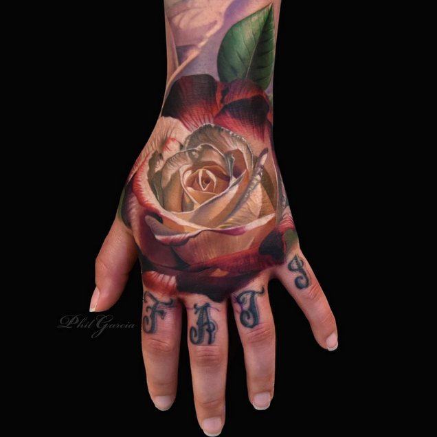 Tatuaje Rosa Realista