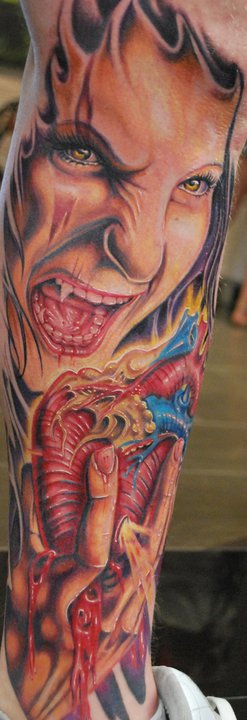 Tatuajes realistas fantasia por Derek Turcotte