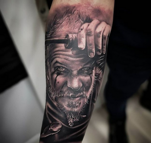 tatuaje realismo barcelona Tony Atichati