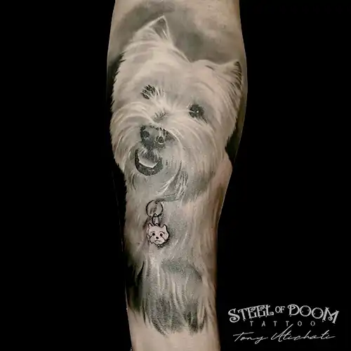 tatuajes realistas de perros