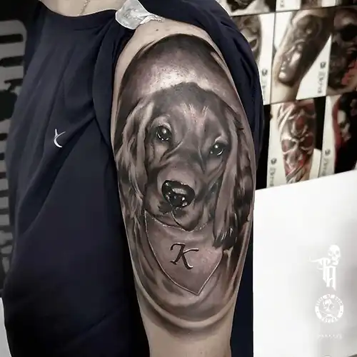 tattoo realismo perro
