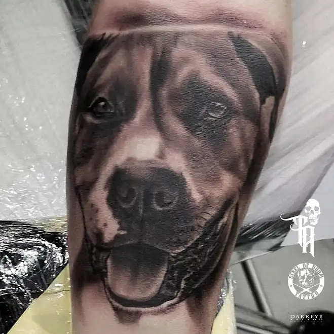 tatuajes realistas de perros