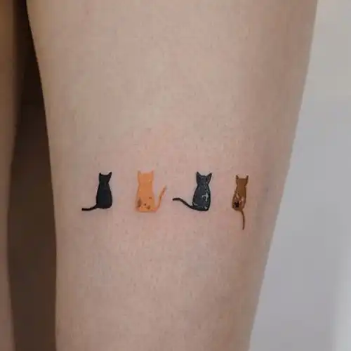 Mini tattoos de gatos