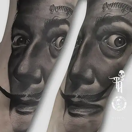 Tattoos Dali por Tony Atichati Barcelona