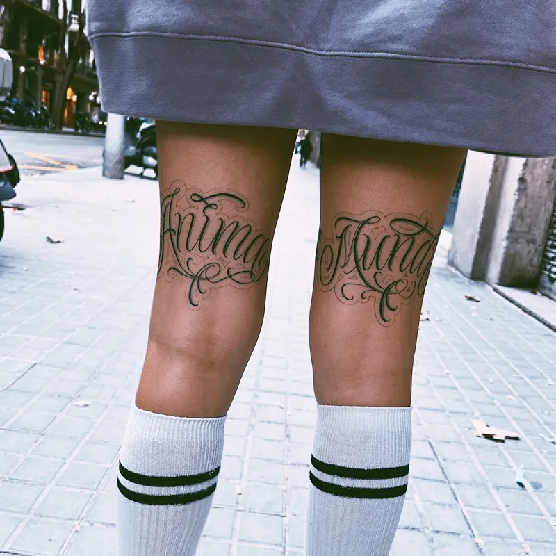 Tattoos de letras realizado por AXEL
