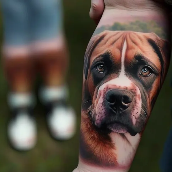 ideas de tatuajes realistas mascotas