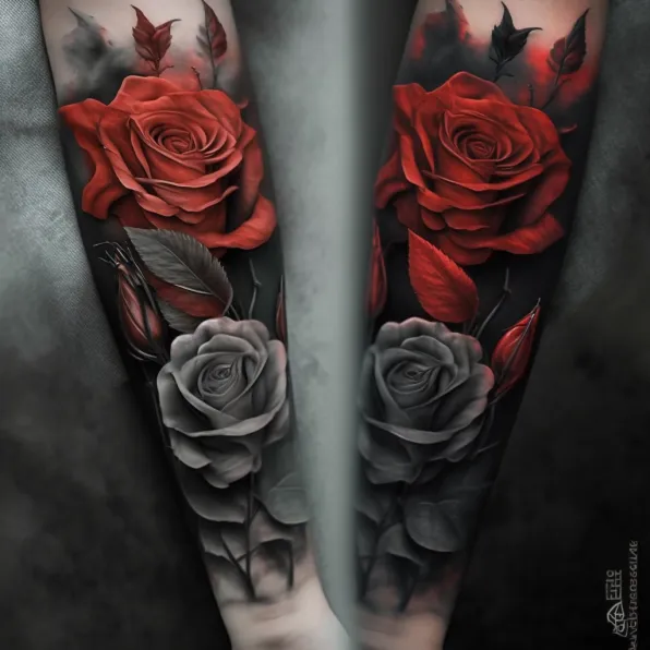 ideas de tatuajes realistas flores