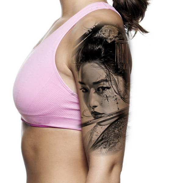 ideas tatuaje de guerrera geisha