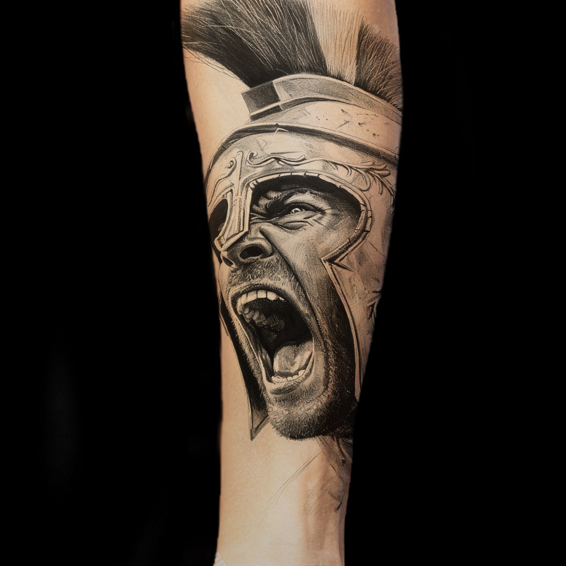 Tatuajes de guerreros Steel of Doom Tattoo