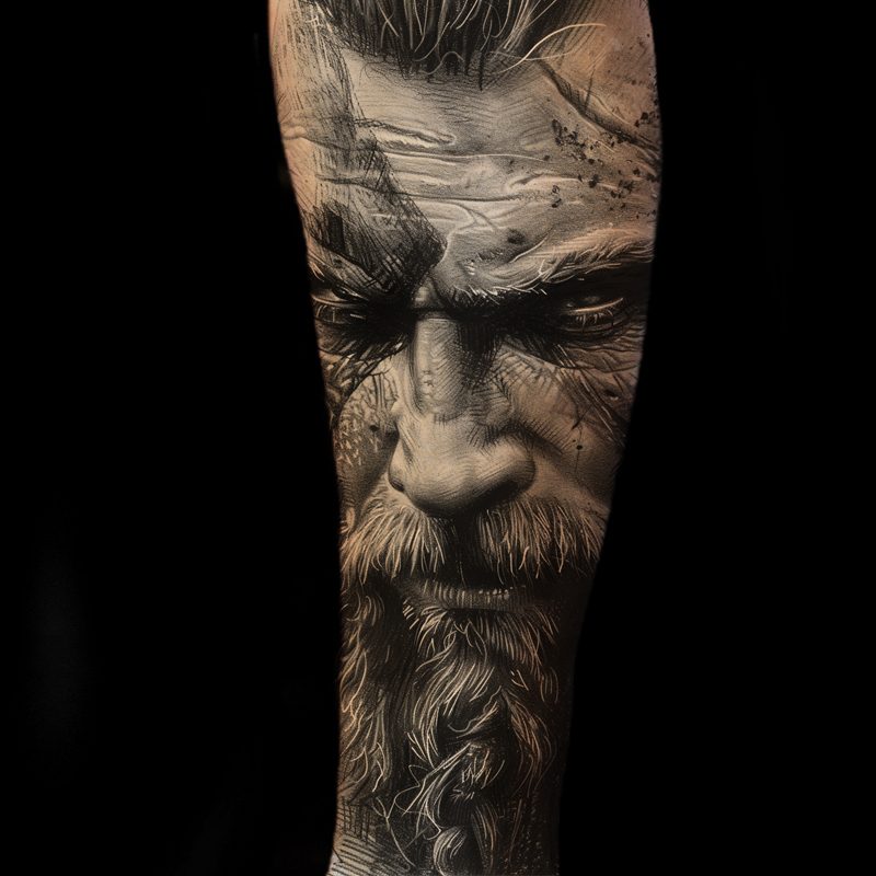 Tatuajes de guerrero vikingo Steel of Doom Tattoo